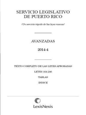 cover image of Servicio Legislativo Avanzado de Puerto Rico